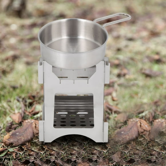 Greensen Portable   Wood Stove,Portable Stainless Steel Folding WoodBurning Stove Mini Cooker for Outdoor Camping Travel Hiking Picnic,Wood Stove