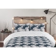 thumbnail image 5 of Ambesonne Leaf Print Down Alternative Quilt Comforter, Hawaii Tropical Leaves, King, Slate Blue Pale Grey, 5 of 5