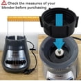 thumbnail image 6 of HQRP Plastic Square Replacement Blender Jar Set, 4.5" Top Compatible with Oster Osterizer Blender Models, 5-Cup, 1.25L Pitcher, 0.33 Gallon Capacity, 6 of 7