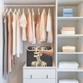 thumbnail image 4 of Yayeee Collapsible Storage Bin with Lid Fabric Closet Decorative Basket with Handles, Black Skeleton, 4 of 7