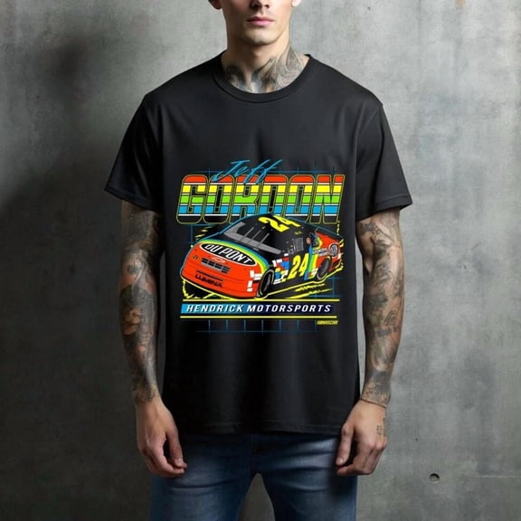 90s Racing Tribute T-Shirt Number 24 Car Fan Speed Art Unisex Tee