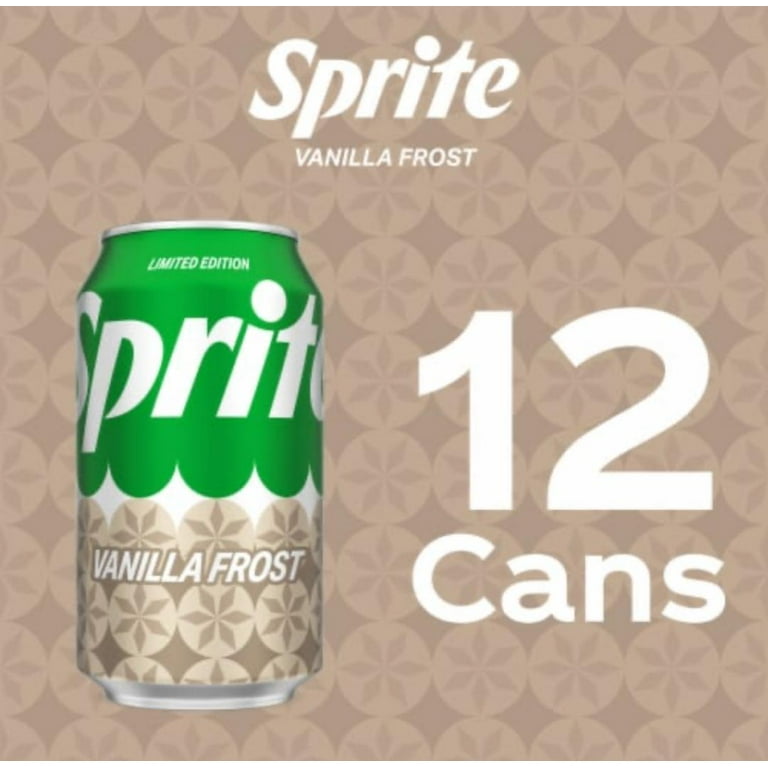 Sprite Vanilla Frost Sprite 12 Pack, 12 oz Caffeine-Free Can