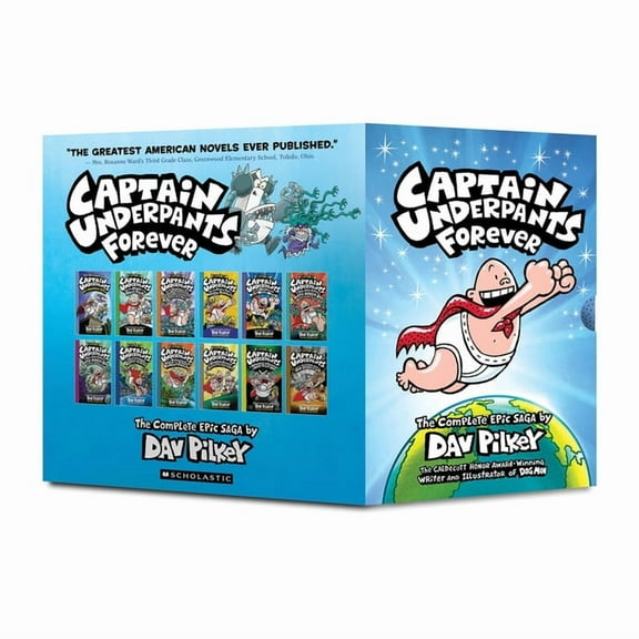 Captain Underpants Captain Underpants Forever (Captain Underpants #1-12 Full-Color Boxed Set): From the Creator of Dog Man, (Paperback)