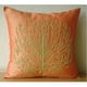 thumbnail image 2 of Funda de almohada decorativa, fundas de almohada naranjas, funda de almohada con cuentas de árbol verde, funda de almohada decorativa de 35 x 35 cm (14 x 14 pulgadas), funda de almohada cuadrada de, 2 of 6