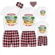 thumbnail image 2 of Pijamas familiares a juego de Navidad en julio, conjuntos de Pijamas cortos grises de ciervo, 2 of 3