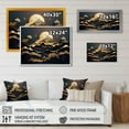 thumbnail image 4 of Designart "Dreamy Golden Mountain IV" Abstract Marble Wall Decor, 4 of 5