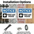 thumbnail image 3 of First Aid Inside OSHA Notice Aluminum Sign 14 Inch x 10 Inch - 10 Pack, 3 of 8