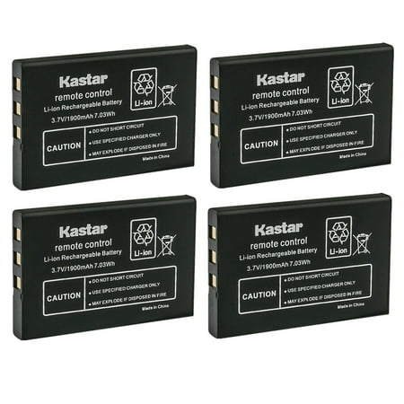 Kastar 4-Pack Battery Replacement for Acoustic Research ARRX18G Nevo HK-NP60-850 One For All SN03043TF Nevo C3 UEI-NEVO C3 One For All ARRX18G URC 11-8603 URC 8603 Xsight Touch