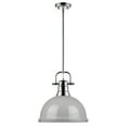 thumbnail image 2 of Golden 3604-L CH-GY 1 Light Pendant With Rod, 2 of 2