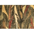 thumbnail image 1 of Ahgly Company Indoor Rectangle Abstract Brown Modern Area Rugs, 2' x 4', 1 of 4