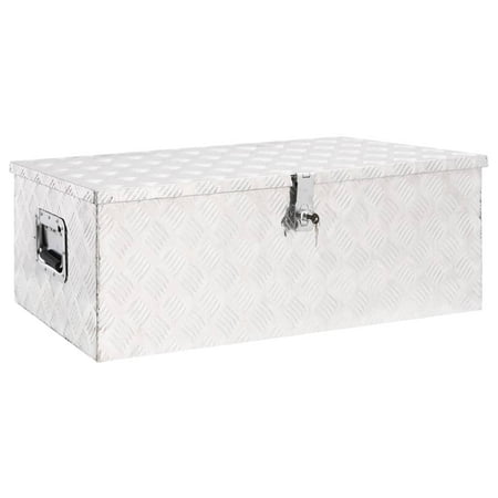 UPC: 8720287132912 | vidaXL Tool Box Outdoor Storage Box with Locking System Tool Chest Aluminum