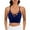 Blue, variant on Yyeselk Bras for Women Crisscross Front Full Coverage Sports Bra Push Up Spaghetti Strap Breathable Sexy Soft Comfortable Bra Blue M