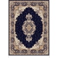thumbnail image 1 of Ladole Rugs Distressed Traditional Flatweave Persian Indoor Area Rug - Premium Soft 7x10 Carpet for Living Room, Bedroom, Kitchen, Patio, and Office - Beige and Blue, 8x10 (7'10"x10'5", 240cm x 320cm), 1 of 5