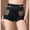 Black, variant on Xucatan 2 Pcs Butt Lifting Panties With Tummy Control Ladies Mid Rise Underwear, Breathable Plus Size Panties, Comfort Fit Square Cut Briefs for Daily Wear