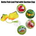 thumbnail image 2 of Almohadilla de hoja de pez Betta Unique Bargains con ventosa Amarillo 2.56'x1.77', 2 of 7
