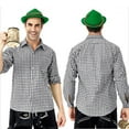 thumbnail image 2 of BVnarty Plaid Shirts for Men Beer Festival Costume Bavarian Shirt Long Sleeve Casual Top for Outdoor Events Spring Summer, 2 of 5