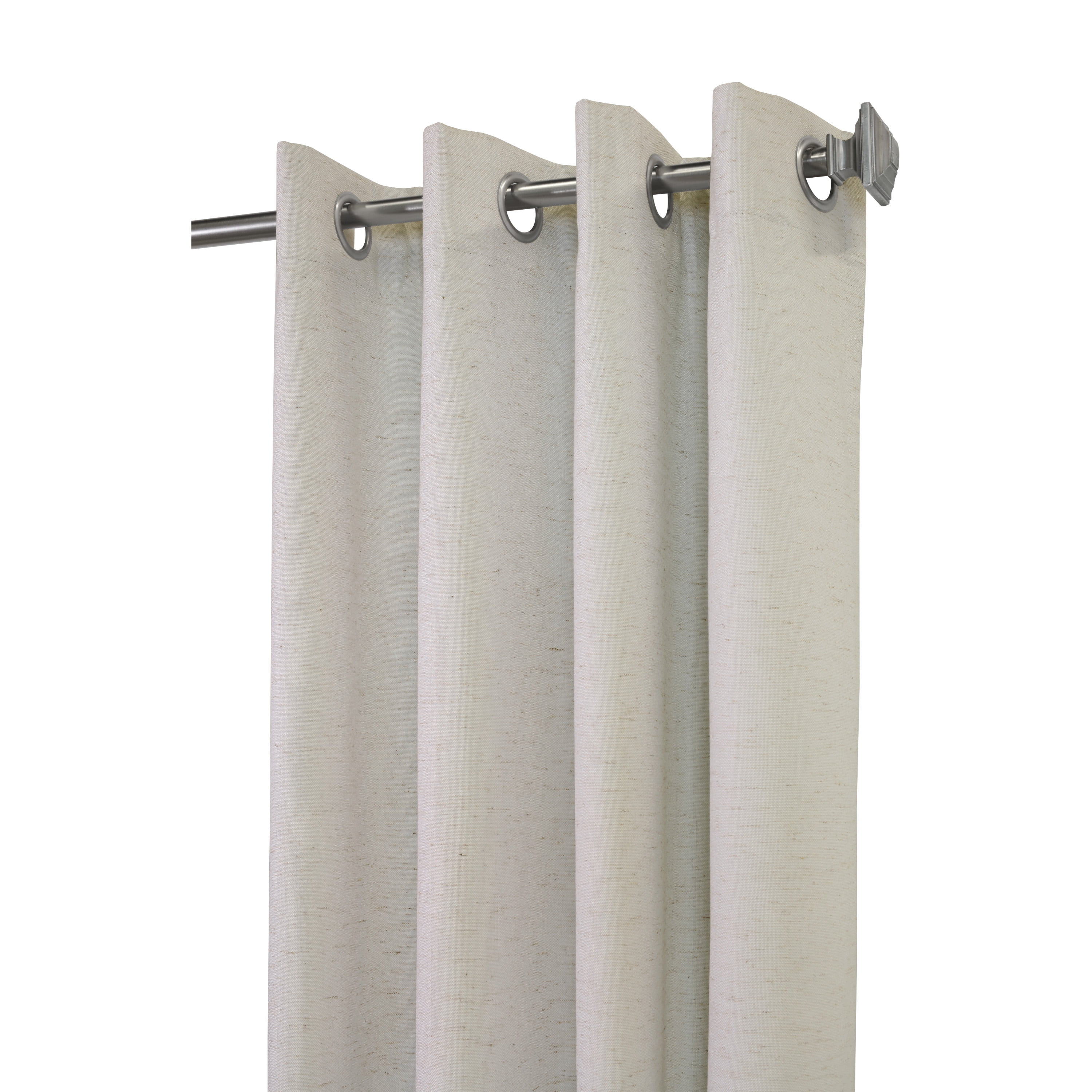 Vienna Total Blackout Foamback Grommet Curtain Panel Pair each 52" x 84" in Natural
