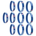 thumbnail image 1 of CTIRCHIU 10 Pcs Bracelets de Football avec Style Sportif pour Course Compétitive Ronde 2.55x2.55x0.47 Po, 1 of 6