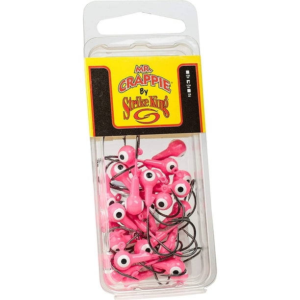 LEW'S Mr. Crappie Jig Heads - 25 Pack/Pink (Model Number: MRCJH25PK116-98)