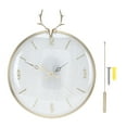 thumbnail image 2 of Reloj de Pared Silencioso Jadeshay Oscilante con Péndulo Dorado, 2 of 8
