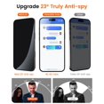 thumbnail image 3 of Protector de pantalla de privacidad MRGLAS para iPhone 16 Pro, paquete de 4, 3 of 6