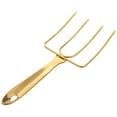 thumbnail image 4 of deevoka Stainless Steel Turkey Fork Roaster Fork for Camping Picnic Barbecue Gold, 4 of 7