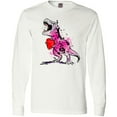 thumbnail image 3 of Inktastic Valentine's Day Graffiti T-Rex with Heart Shaped Candy Box Long Sleeve T-Shirt, 3 of 5
