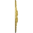 thumbnail image 4 of Ekena Millwork 23 5/8"OD x 3"ID x 2"P Bordeaux Deluxe Ceiling Medallion (Fits Canopies up to 4"), Hand-Painted Rich Gold, 4 of 6