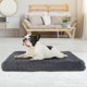 thumbnail image 1 of Cama para perros, cojín de felpa suave, estera cálida y acogedora para jaula para mascotas, colchón de alfombra para perros con felpa larga para perros SM, 1 of 6