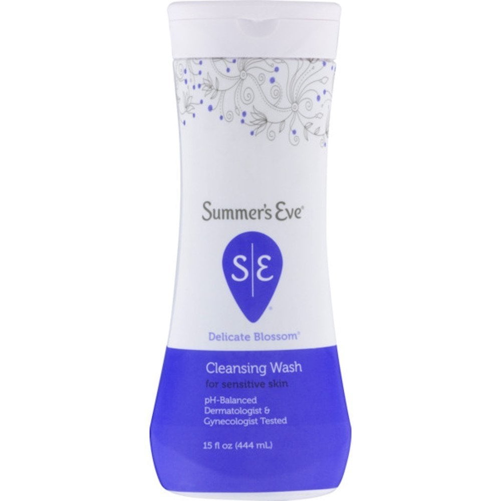 Summer's Eve Delicate Blossom Feminine Wash For Sensitive Skin Cleanser Women, 15 Ounce