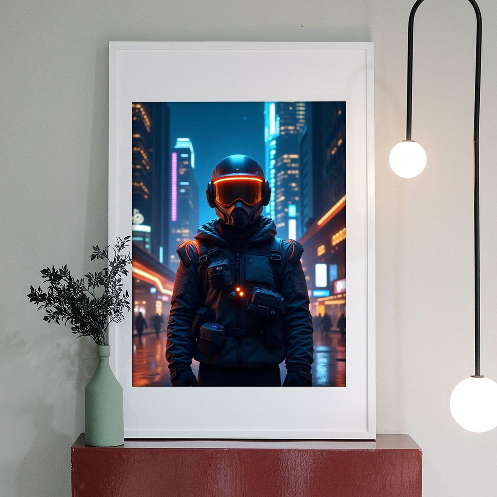 Diamond Art Kits for Adults - Modern Cyberpunk Soldier Print No.6 5D Frameless Dimond Painting Kit for Adults Beginner, Round Diamond Kits for Home Wall Decor, Gift for Women