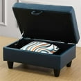 thumbnail image 3 of Lifestyle Furniture Lemonda Left-Facing Sectional & Ottoman in Forest Green, 3 of 9