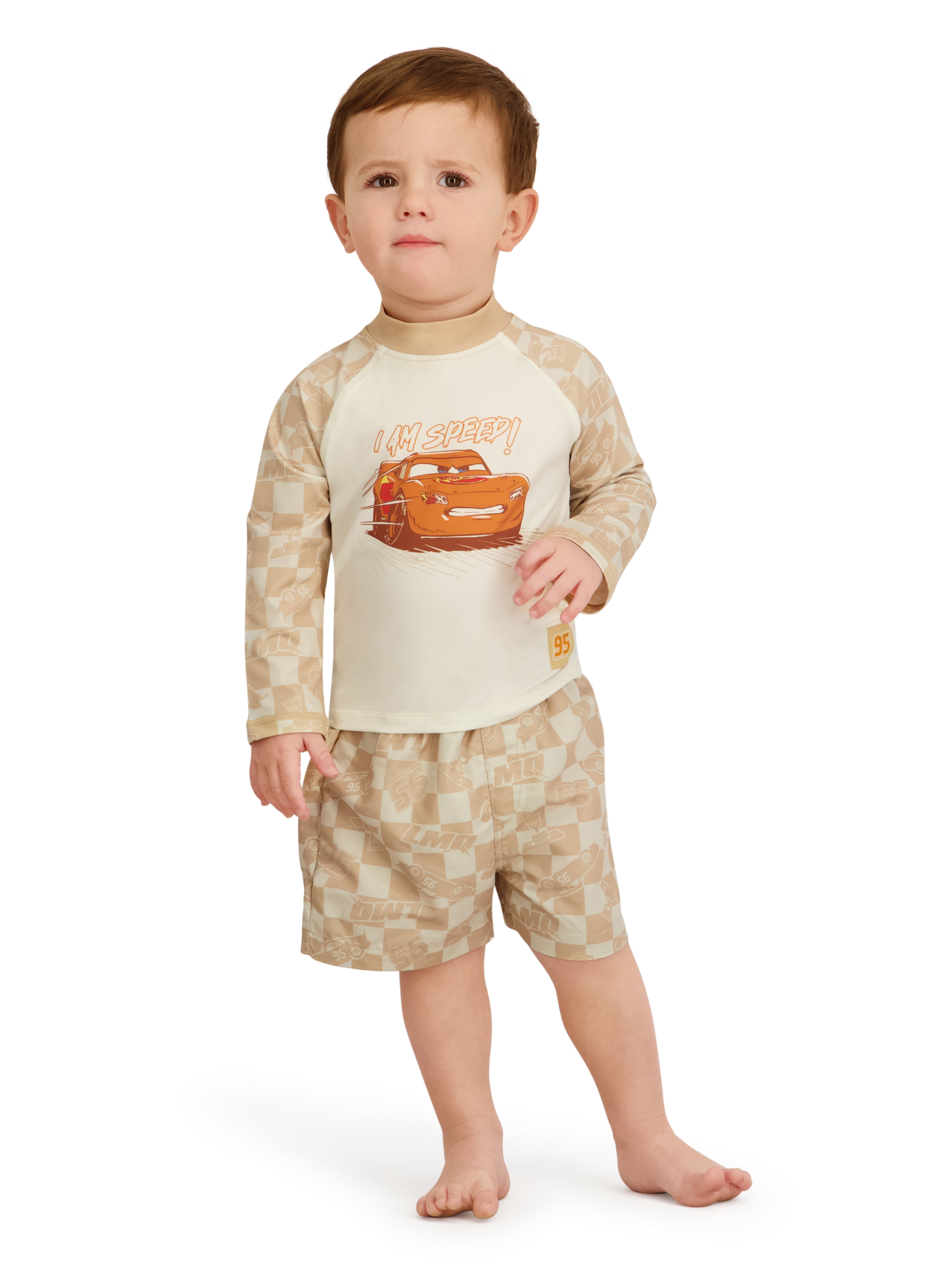 Character Toddler Boy Rash Guard Swim Set, 2- Pieces, Sizes 12M- 5T