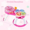 thumbnail image 3 of Costway 3 in 1 Baby Stationary Activity Center Walk-Around Kids Play Table Set Pink, 3 of 10