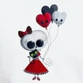 thumbnail image 3 of CafePress - Cute Skeleton Girl With Spooky Balloons T Shirt - Men's Classic T-Shirts, 3 of 4
