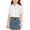 White, variant on Tops for Girls Back to School Lace Trim Contrast Collar Short Sleeve Shirt Top for Daily Purple 5-6 Years