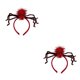 thumbnail image 4 of sweethay Diadema de Halloween, diadema de araña de patas largas, accesorios complicados, tocado, casa embrujada, atmósfera festiva, rojo 2Conjunto, 4 of 6