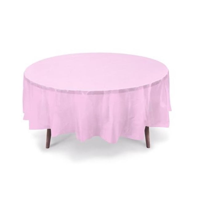 Gift Expressions TCRH-LPK-6 Couverture de Table Ronde&44; Rose Clair - Cas de 19