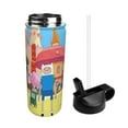 thumbnail image 3 of Adventure Time Jake The Dog 18oz Insulated Water Bottle With Handle, Stainless Steel Water Bottles With Wide Mouth, Double Wall Vacuum Sports Water Bottle, 3 of 8