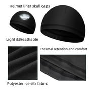3 Pack Skull Caps Helmet Liner Sweat Wicking Cap Running Hats Cycling Skull Caps for Men Women