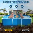 thumbnail image 4 of YUSAZENS Non-Woven Pool Liner, Heavy Duty Pool Ground Cloth for Above Ground Inground Pool Spa Pond Protection Square 12x24, 4 of 8