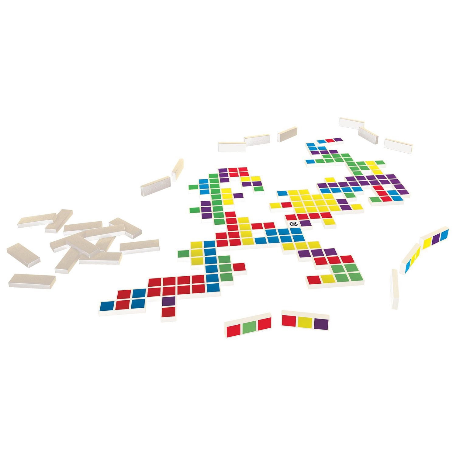 Chromino (bilingue français/anglais) - Jeux de société - Stratégie/Famille - Jeux pour famille - À partir de 6 ans - 1 à 6 joueurs - Temps de jeu de 30 à 45 minutes