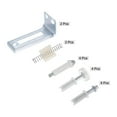 thumbnail image 3 of Unique Bargains 16pcs Bifold Door Hardware Kit Include Top & Bottom Pivot, Bracket & Guide Wheel Bi-fold Closet Door Hardware Kit, 3 of 6