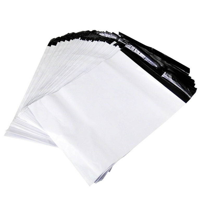 Prime Line Packaging Plastic Bags with Handles, Small Plastic Bags Frosted  White 8x4x10 100 Pack 