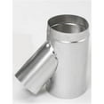 thumbnail image 1 of Wichita Sheet Metal Supply Inc  6 Inch  Selkirk Flexi-liner Wye With 4 Inch  Leg  Aluminum, 1 of 1