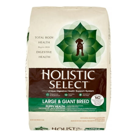 Holistic Select Large & Giant Breed Puppy Health Lamb Meal & Oatmeal Dry Dog Food, 30 Lb