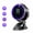 Gray-Purple, variant on 3-in-1 Versatile Mounting Turbo Mini Fan, Small Powerful Rechargeable Fan with 1200mAh Battery & Digital Display 100 Speeds, Whisper-Quiet Portable Clip Fan for Desk Bed Car Travel
