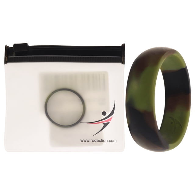 Alianza de boda de silicona - Camo de ROQ para hombre - Anillo de 16 mm