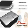 thumbnail image 3 of Air Conditioner Covers for Outside, 25.5"Wx20.5"Dx18"H Window Air Conditioner Cover & 3 Layers Insulation Design, Waterproof Snowproof AC Cover for Outside Window Units Winter Protection, 3 of 7