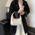 thumbnail image 4 of Bolso tejido de axila 2025 nuevo modelo de color sólido, gran capacidad, bolso de mano y hombro para mujer, práctico para el trabajo y las compras., 4 of 10